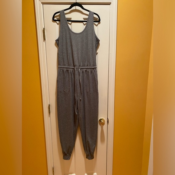 One piece super soft and comfy size L. Drawstring waist and ankle bottom. - Picture 2 of 2